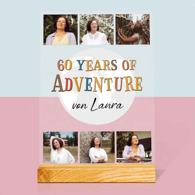 Fotocollage: 60 Years Of Adventure - Druck Auf Acrylglas