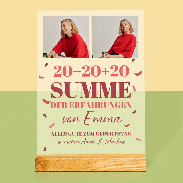 Fotocollage: Summe Der Erfahrungen - Druck Auf Acrylglas