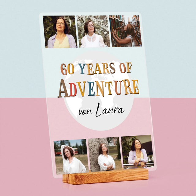 Fotocollage: 60 Years Of Adventure - Druck Auf Acrylglas