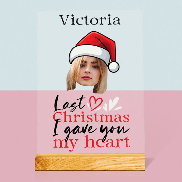 Foto Und Unterschrift: Last Christmas I Gave You My Heart - Druck Auf Acrylglas