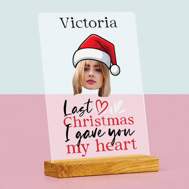 Foto Und Unterschrift: Last Christmas I Gave You My Heart - Druck Auf Acrylglas