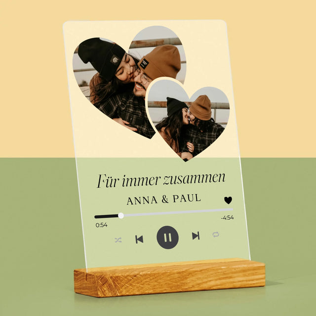 Fotocollage: Spotify Herzen - Druck Auf Acrylglas