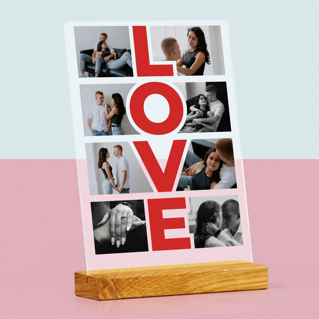 Fotocollage: Das Wort „Love“ - Druck Auf Acrylglas