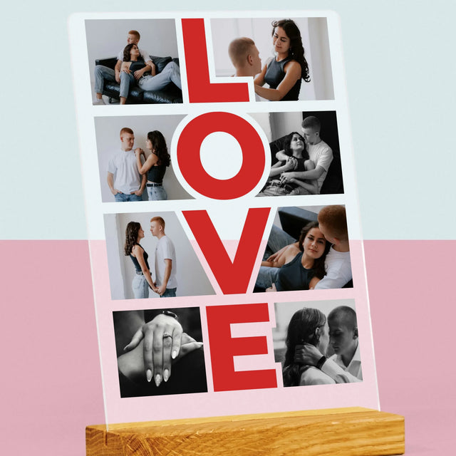 Fotocollage: Das Wort „Love“ - Druck Auf Acrylglas