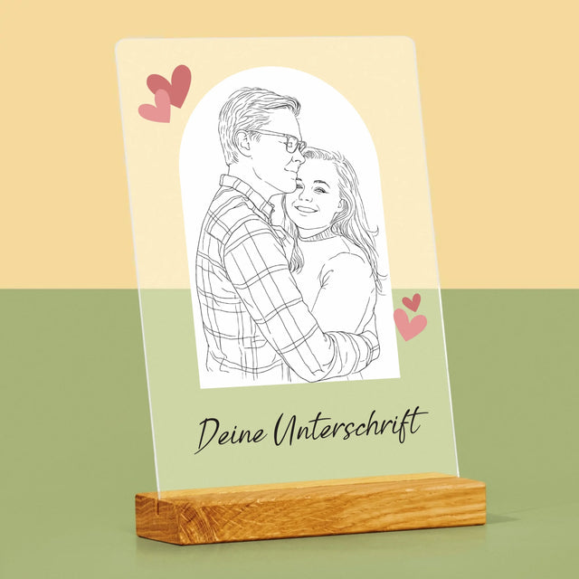 Foto Und Unterschrift: Lineart - Druck Auf Acrylglas