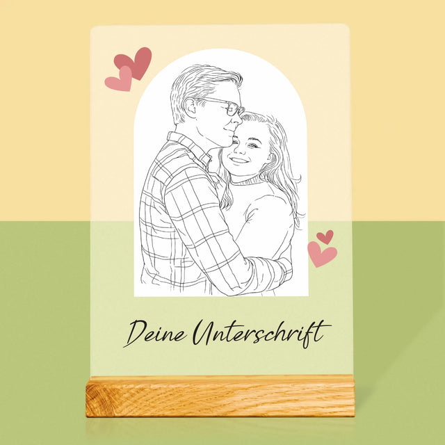 Foto Und Unterschrift: Lineart - Druck Auf Acrylglas