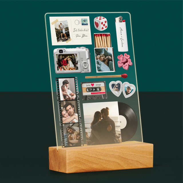 Fotocollage: Vintage Für Verliebte - Druck Auf Acrylglas