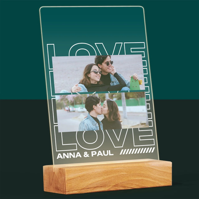Fotocollage: Aufschrift „Love“ - Druck Auf Acrylglas
