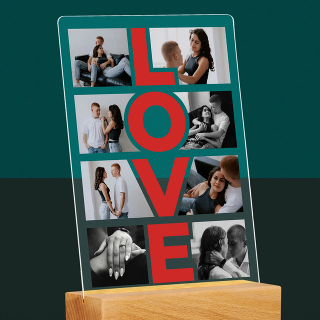 Fotocollage: Das Wort „Love“ - Druck Auf Acrylglas