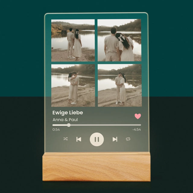 Fotocollage: Spotify 4 Fotos - Druck Auf Acrylglas