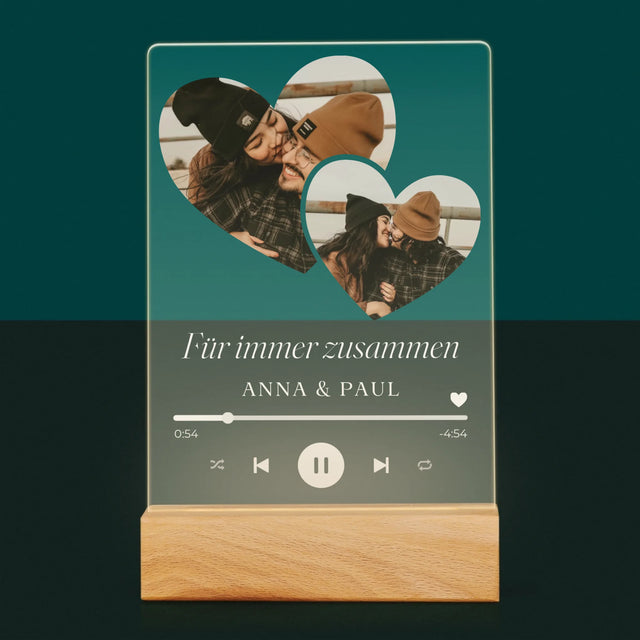Fotocollage: Spotify Herzen - Druck Auf Acrylglas