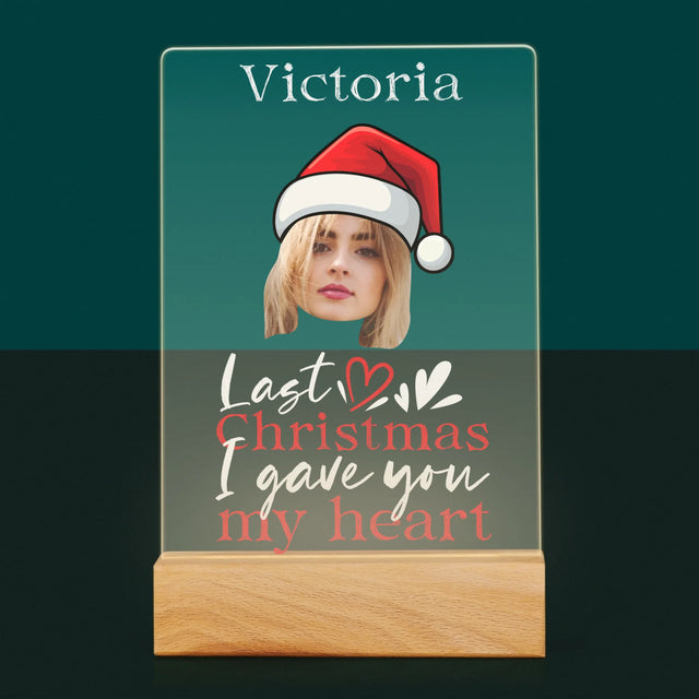 Foto Und Unterschrift: Last Christmas I Gave You My Heart - Druck Auf Acrylglas