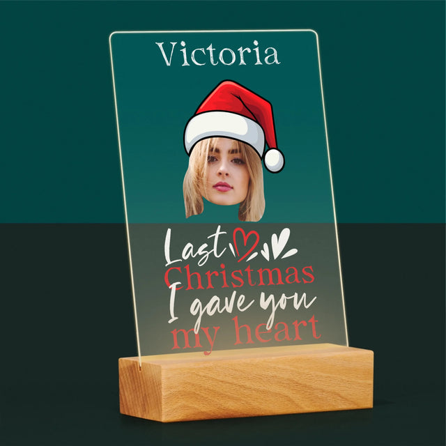 Foto Und Unterschrift: Last Christmas I Gave You My Heart - Druck Auf Acrylglas