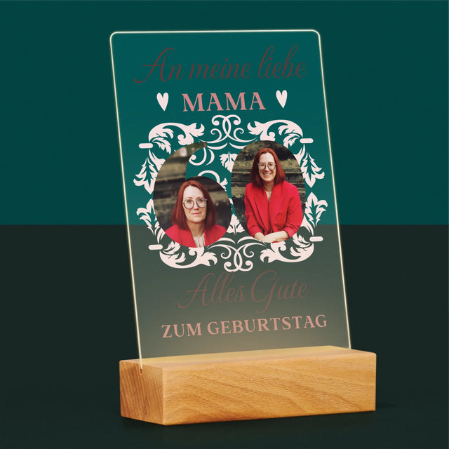 Buchstaben-Collage: An Meine Liebe Mama Zum 60. Geburtstag - Druck Auf Acrylglas