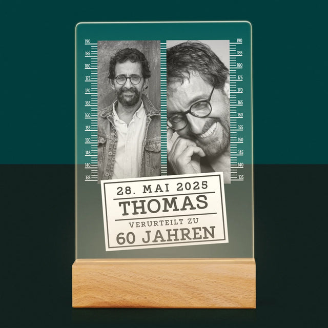 Fotocollage: Zu 60 Jahren Verurteilt - Druck Auf Acrylglas
