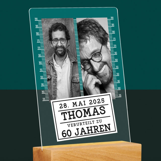 Fotocollage: Zu 60 Jahren Verurteilt - Druck Auf Acrylglas