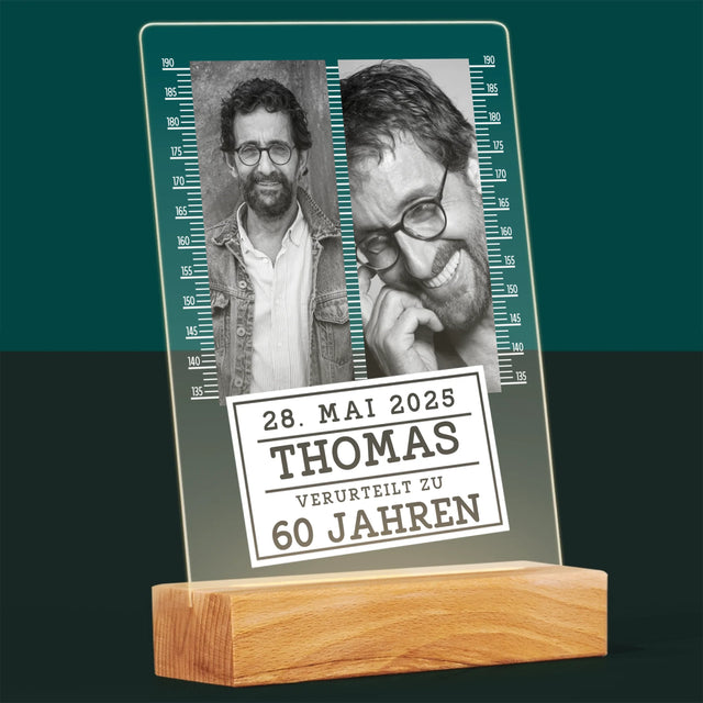 Fotocollage: Zu 60 Jahren Verurteilt - Druck Auf Acrylglas