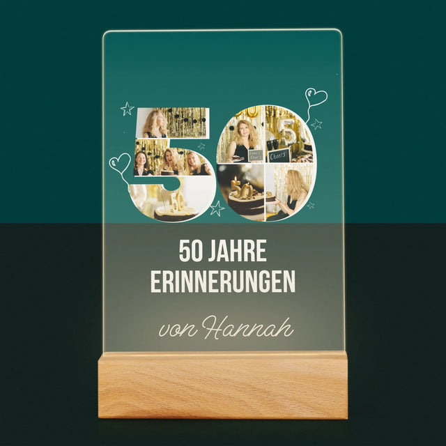 Form-Collage: 50 Jahre Erinnerungen - Druck Auf Acrylglas