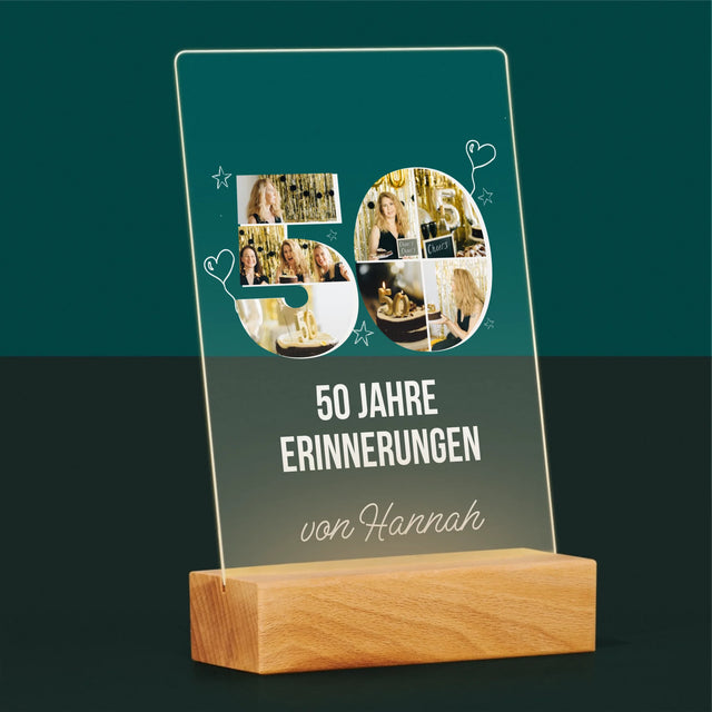 Form-Collage: 50 Jahre Erinnerungen - Druck Auf Acrylglas