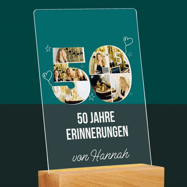 Form-Collage: 50 Jahre Erinnerungen - Druck Auf Acrylglas