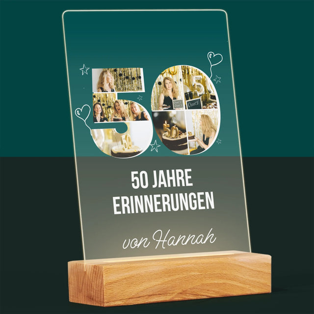 Form-Collage: 50 Jahre Erinnerungen - Druck Auf Acrylglas