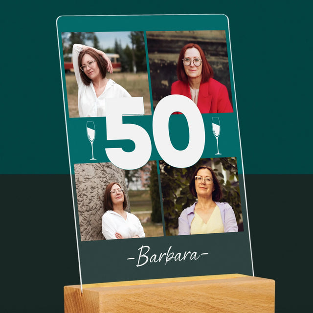 Fotocollage: 50 Gläser - Druck Auf Acrylglas