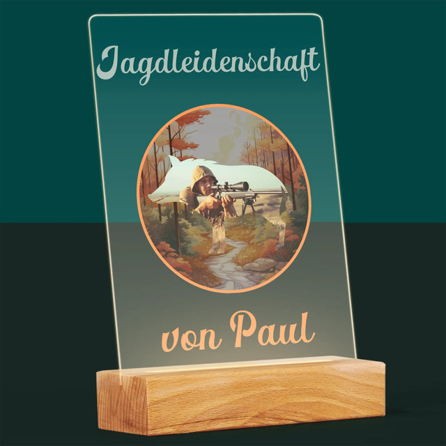 Foto Und Unterschrift: Jagdleidenschaft  - Druck Auf Acrylglas