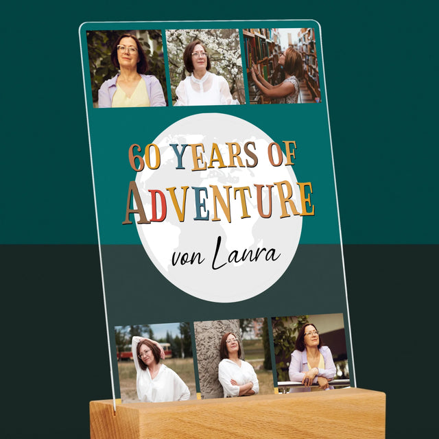 Fotocollage: 60 Years Of Adventure - Druck Auf Acrylglas