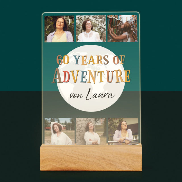 Fotocollage: 60 Years Of Adventure - Druck Auf Acrylglas