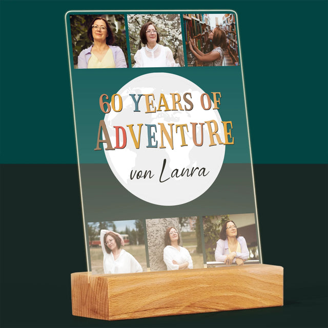 Fotocollage: 60 Years Of Adventure - Druck Auf Acrylglas