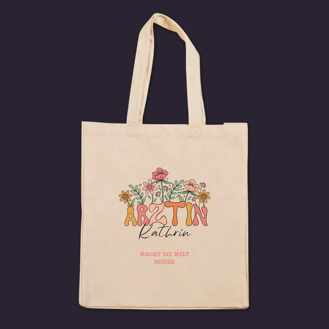 Name Und Unterschrift: Ärztin - Stofftasche
