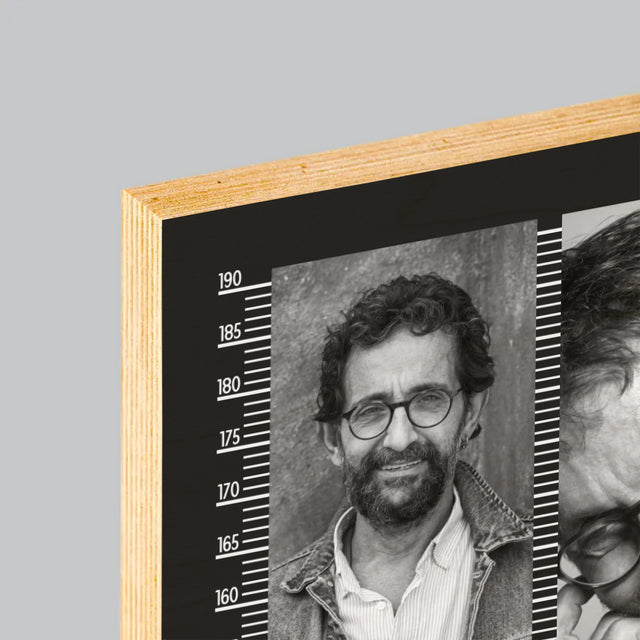 Fotocollage: Zu 60 Jahren Verurteilt - Druck Auf Holz