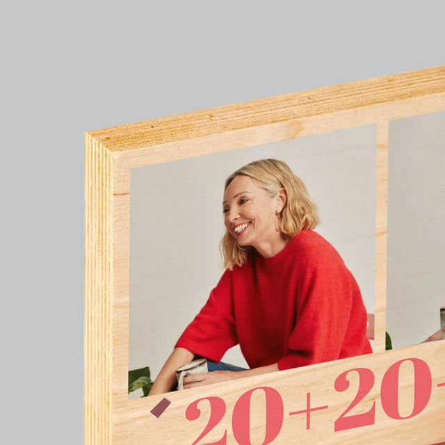Fotocollage: Summe Der Erfahrungen - Druck Auf Holz