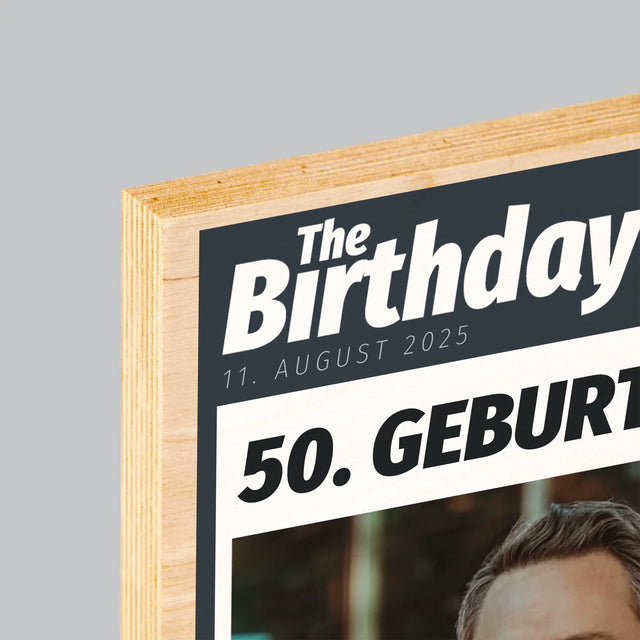 Magazin-Cover: Birthday - Druck Auf Holz