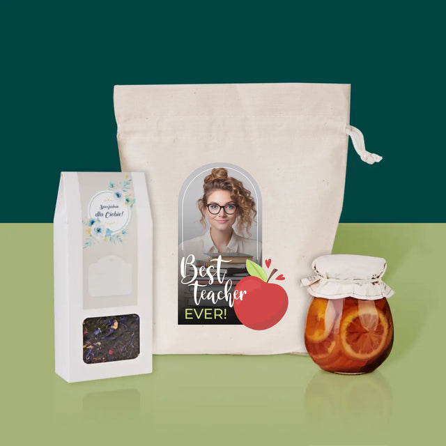 Foto Und Unterschrift: Best Teacher Ever - Tee-Geschenkset