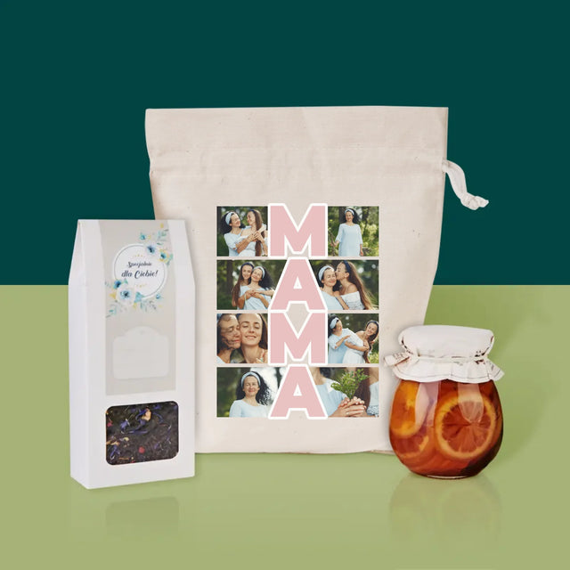 Fotocollage: Mama Collage - Tee-Geschenkset