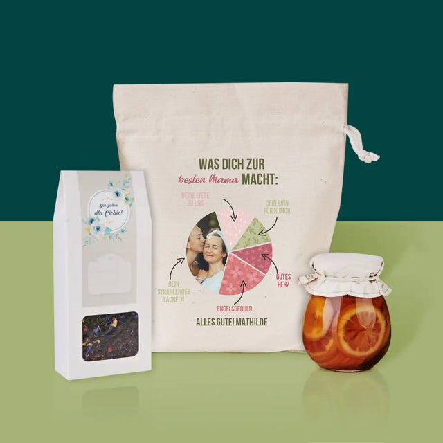Foto Und Unterschrift: Beste Mama Eigenschaften - Tee-Geschenkset