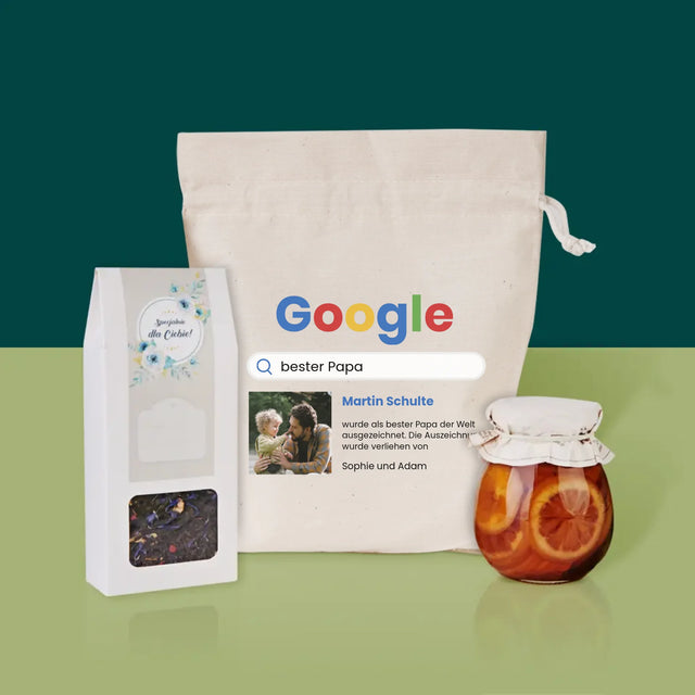 Foto Und Unterschrift: Bester Papa Google-Suche - Tee-Geschenkset