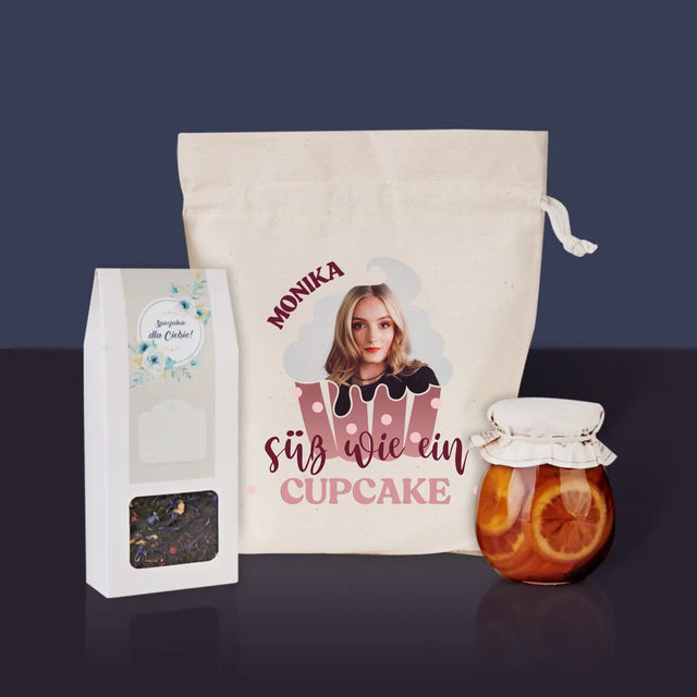 Foto Und Unterschrift: Süß Wie Ein Cupcake - Tee-Geschenkset