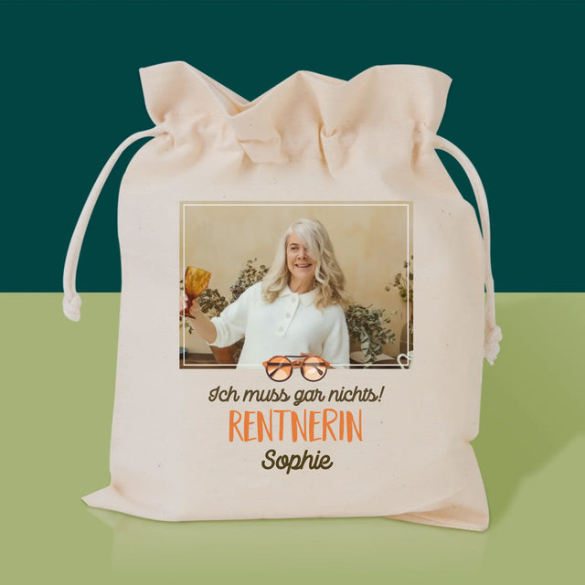 Foto Und Unterschrift: Ich Muss Gar Nichts! Rentnerin - Tee-Geschenkset