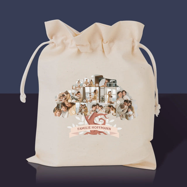 Form-Collage: Familienstammbaum - Tee-Geschenkset