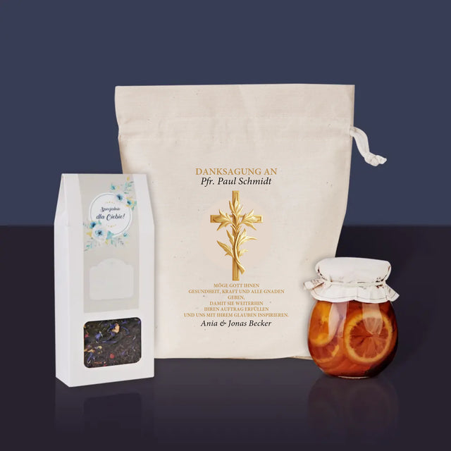Name Und Unterschrift: Dank An Den Pfarrer - Tee-Geschenkset