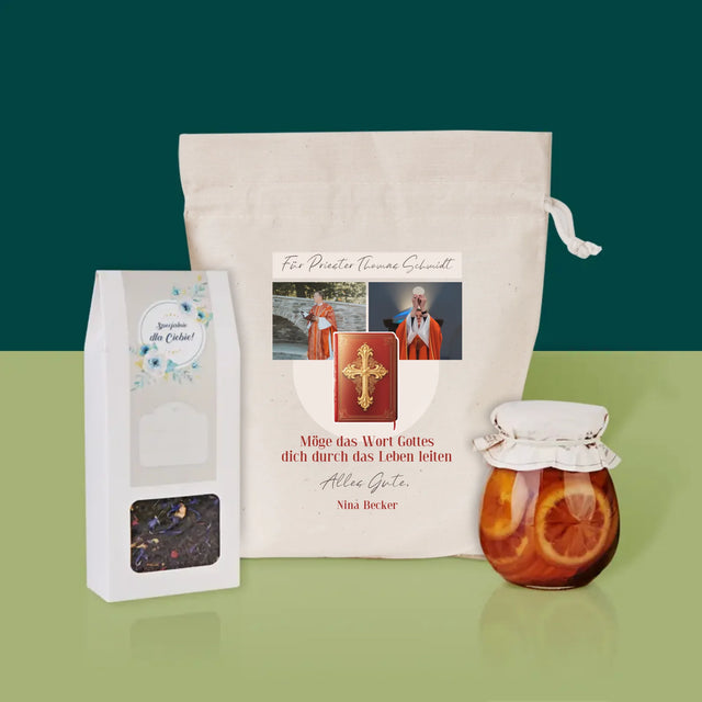 Fotocollage: Das Wort Gottes  - Tee-Geschenkset