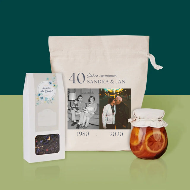 Unsere Geschichte: Jahre Zusammen - Tee-Geschenkset