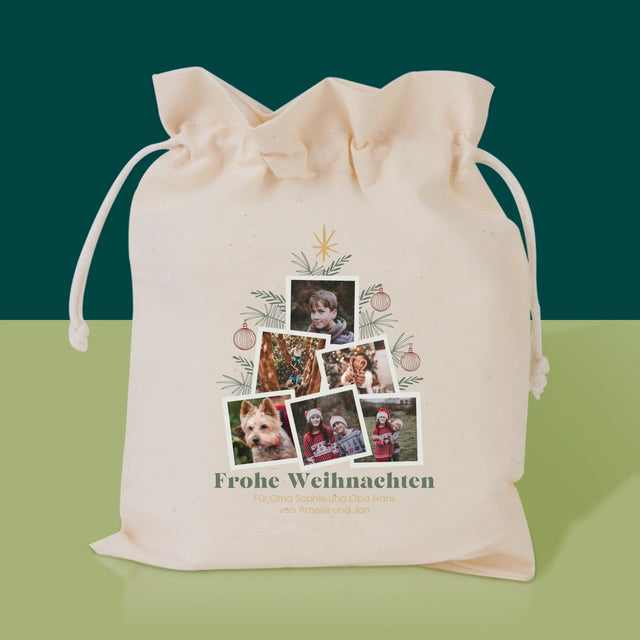 Fotocollage: Weihnachtsbaum - Tee-Geschenkset