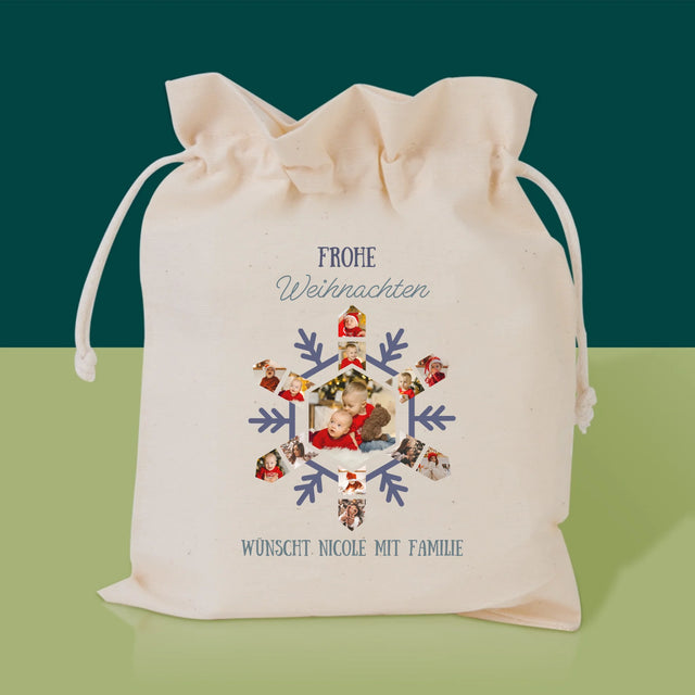 Form-Collage: Schneeflocke - Tee-Geschenkset