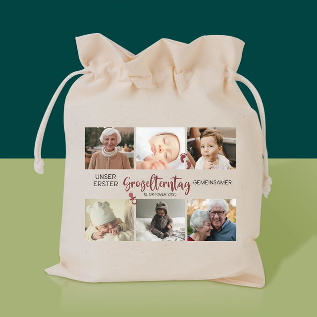 Fotocollage: Das Ist Unser Erster Großelterntag. - Tee-Geschenkset