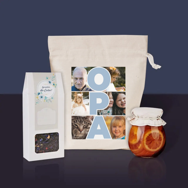Fotocollage: Opa - Tee-Geschenkset