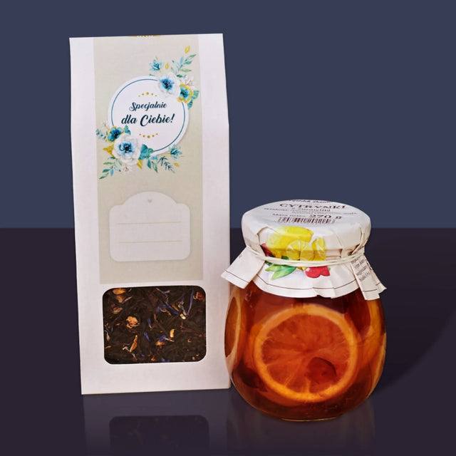 Form-Collage: 50 Jahre Erinnerungen - Tee-Geschenkset