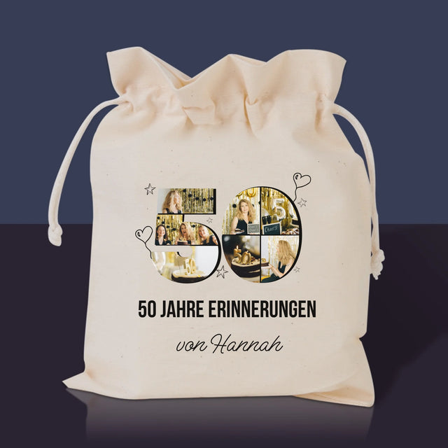 Form-Collage: 50 Jahre Erinnerungen - Tee-Geschenkset